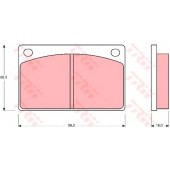 Колодки тормозные дисковые для VOLVO 140(142,144,145), 164, 240(P242,P244,P245), 260(P262,P264,P265), P 122 S AMAZON <b>TRW GDB576 / 20153</b>