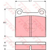 Колодки тормозные дисковые для AUDI 50, 80 / VW DERBY, GOLF, JETTA, PASSAT, POLO, SANTANA, SCIROCCO <b>TRW GDB648 / 20228</b>