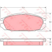 Колодки тормозные дисковые для NISSAN PATROL GR(GR,Y60) <b>TRW GDB745 / 20098</b>