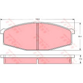 Колодки тормозные дисковые | перед | <b>TRW GDB747</b>