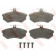 Колодки тормозные дисковые для AUDI 200, 80, 90, A4, CABRIOLET, COUPE / VW CORRADO, PASSAT <b>TRW GDB826 / 20669</b>