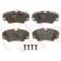 Колодки тормозные дисковые для OPEL OMEGA(16#, 17#, 19#, 21#, 22#, 23#, 25#, 26#, 27#, 66#, 67#), SENATOR(29#) <b>TRW GDB957 / 21368</b>