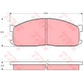 Колодки тормозные дисковые <b>TRW GDB983</b>