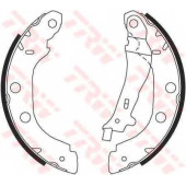 Комплект тормозных колодок для NISSAN PRIMERA(P11,WP11) / RENAULT KANGOO Express(FC0/1#), KANGOO(KC0/1#,KW0/1#), THALIA(LB0/1/2#) <b>TRW GS8655</b>