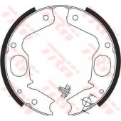 Колодки тормозные барабанные TRW GS8695