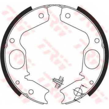 Колодки тормозные барабанные TRW GS8695