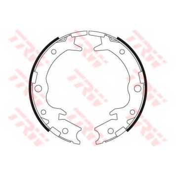 Комплект колодок стояночной тормозной системы TRW GS8697-1