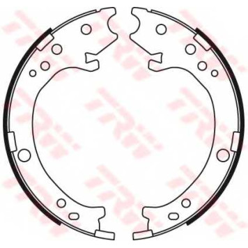 Комплект колодок стояночной тормозной системы TRW GS8779
