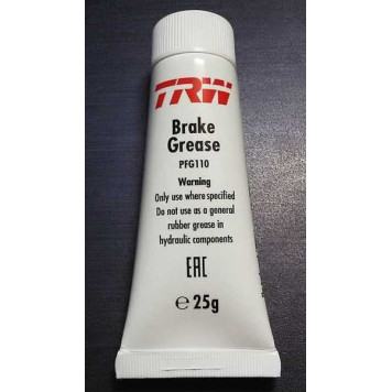 Смазка для направляющих и поршней тормозных суппортов TRW PFG110 (25г)