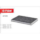 Фильтр салонный Nissan Qashqai /X-Trail II 06- угольный <b>TSN 97372</b>