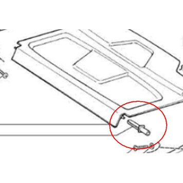 Ось задней полки ВАЗ 2111 (2112-5607042)-1