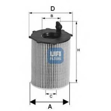 Фильтр масляный UFI 25.105.00
