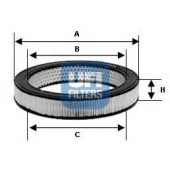 Фильтр воздушный UFI 30.802.01