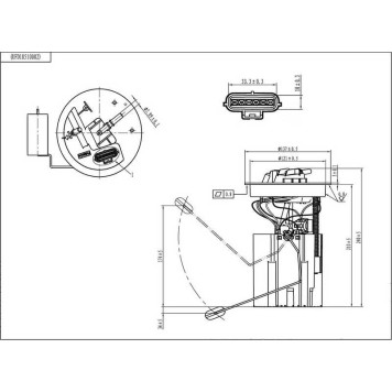 Модуль подачи топлива (с датчиком уровня топлива) <b>UKORAUTO UFD18510002</b>