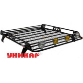 Багажник ВАЗ 2121 Нива (на водосток) боковое ограждение с сеткой <b>УНИКАР V212106</b>