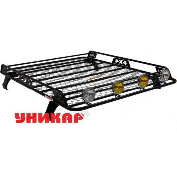 Багажник ВАЗ 2121 Нива (на водосток) боковое ограждение с сеткой <b>УНИКАР V212106</b>