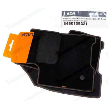 Ковры салона LADA Vesta текстиль (сандал) <b>ВАЗ 8450105321</b>