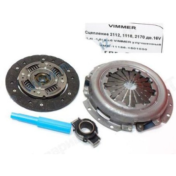 Сцепление ВАЗ 2112, 1118 Калина, 2170 Приора дв.16V 1,4i -1,6i в сборе улучшенный <b>VIMMER VMR-11186-1601000</b>