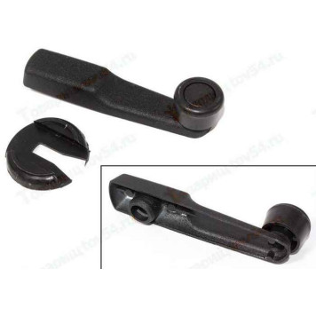 Ручка стеклоподъемника ВАЗ 2101-2107 нового образца металлическая черная <b>VIMMER VMR-2101-6104086</b>