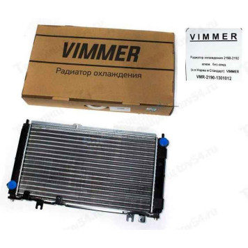 Радиатор охлаждения ВАЗ 2190-2192 Гранта алюминиевый без кондиционера (к-я Норма и Стандарт) <b>VIMMER VMR-2190-1301012</b>