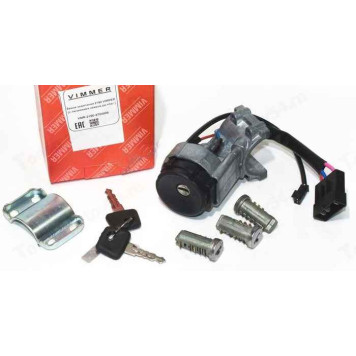 Замок зажигания ВАЗ 2190 Гранта с личинками замков дверей и багажника <b>VIMMER VMR-2190-3704006</b>