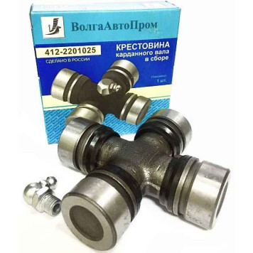 Крестовина М-412 (ВАЗ 2121, 2123 валы пр-ва Беларусь) с тавотницей <b>ВОЛГААВТОПРОМ 412-2201025</b>