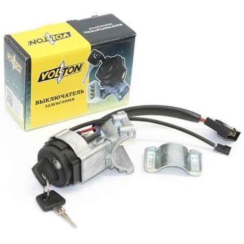 Замок зажигания ВАЗ 2110 под иммобилайзер в сборе VOLTON VLT21104-3704005 (21104-3704005)