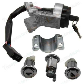 Замок зажигания ВАЗ 2170 Приора под иммобилайзер в сборе с личинками <b>VOLTON VLT2170-6105006</b>