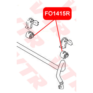 Втулка стабилизатора передней подвески VTR FO1415R-1