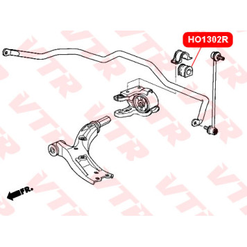 Втулка стабилизатора задней подвески, внутренняя VTR HO1302R-1
