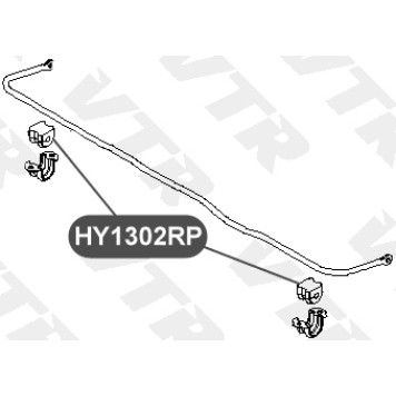 Втулка полиуретановая стабилизатора задней подвески VTR HY1302RP-1