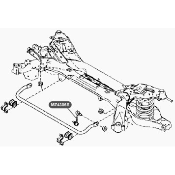 Тяга стабилизатора задней подвески VTR MZ4306S-1