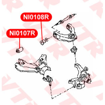 Сайлентблок нижнего рычага передней подвески VTR NI0107R-2