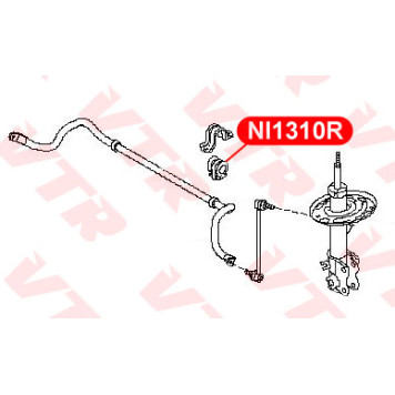 Втулка стабилизатора задней подвески VTR NI1310R-1
