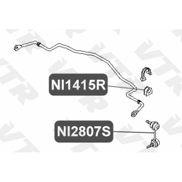 Втулка стабилизатора передней подвески VTR NI1415R-1