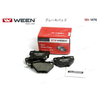 Тормозные колодки, дисковые, задние, TOYOTA Corolla (E120), Celica, Prius, Yaris, Echo, (компл.), , <b>WEEN 151-1476</b>-2
