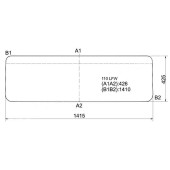 Стекло лобовое в резинку LAND ROVER SANT. (DEFENDER) 83- <b>XYG 110 LFW</b>