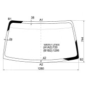 Стекло лобовое в клей SUBARU PLEO 98-10 <b>XYG 16R/RV1 LFW/X</b>