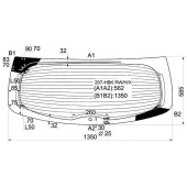 Стекло заднее (крышка багажника) с обогревом PEUGEOT 207 3D / 5D HBK 2006- <b>XYG 207-HBK RW/H/X</b>