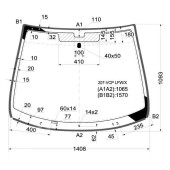 Стекло лобовое PEUGEOT 207 3 / 5D HBK 06-12 <b>XYG 207-VCP LFW/X</b>