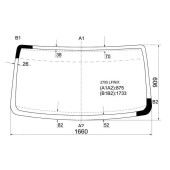 Стекло лобовое в клей GAZ GAZELLE II / баргузин / соболь 2705 VAN 2002- <b>XYG 2705 LFW/X</b>