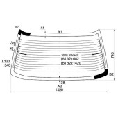 Стекло заднее с обогревом MERCEDES-BENZ E-CLASS W124 86-95 4D <b>XYG 300E RW/H/X</b>
