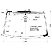 Стекло лобовое в клей CHEVROLET LACETTI 2004- <b>XYG 3016AGNBLA LFW/H/X</b>