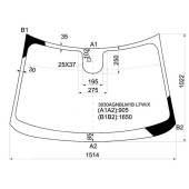 Стекло лобовое в клей CHEVROLET ORLANDO 10- <b>XYG 3030AGNBLM1B LFW/X</b>