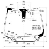 Стекло лобовое в клей PEUGEOT 308 3D / 5D HBK 2007- <b>XYG 308-VCS LFW/X</b>