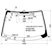 Стекло лобовое с обогревом в клей FORD FOCUS 4D SEDAN 98-04 <b>XYG 3556AGNBLHVW1E LFW/W/X</b>