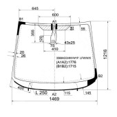 Стекло лобовое с обогревом в клей FORD S-MAX 2006- <b>XYG 3568AGSHMVW1P LFW/W/X</b>