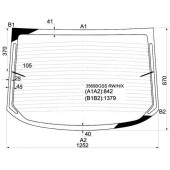 Стекло заднее с обогревом FORD MONDEO 4D SEDAN 2007- <b>XYG 3569BGSS RW/H/X</b>