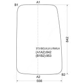 Стекло заднее (распашной двери) левое FORD TRANSIT VAN 94-00 выс. кабина <b>XYG 3731BCLVLU1J RW/LH</b>