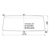 Стекло лобовое (узкая кабина) Hongyan Kingkan 22- / Iveco Eurocargo 91-02 / Eurostar 91-02 / Eurotech 91-02 <b>XYG 3734AGN LFW</b>